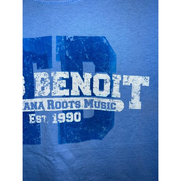 Vintage Tab Benoit Shirt Lousiana Roots Music Blue Tour Concert Graphic Tee L - Picture 4 of 8